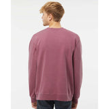 PRM3500 Independent Trading Co. Midweight Pigment-Dyed Crewneck Sweatshirt Pigment Maroon