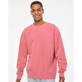 PRM3500 Independent Trading Co. Midweight Pigment-Dyed Crewneck Sweatshirt Pigment Pink