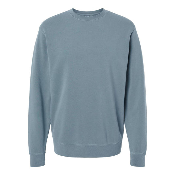 PRM3500 Independent Trading Co. Midweight Pigment-Dyed Crewneck Sweatshirt Pigment Slate Blue