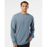 PRM3500 Independent Trading Co. Midweight Pigment-Dyed Crewneck Sweatshirt Pigment Slate Blue