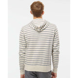 PRM90HT Independent Trading Co. Midweight French Terry Hooded Sweatshirt Oatmeal Heather/ Salt & Pepper Stripe