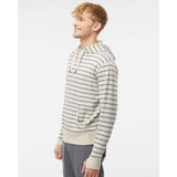 PRM90HT Independent Trading Co. Midweight French Terry Hooded Sweatshirt Oatmeal Heather/ Salt & Pepper Stripe