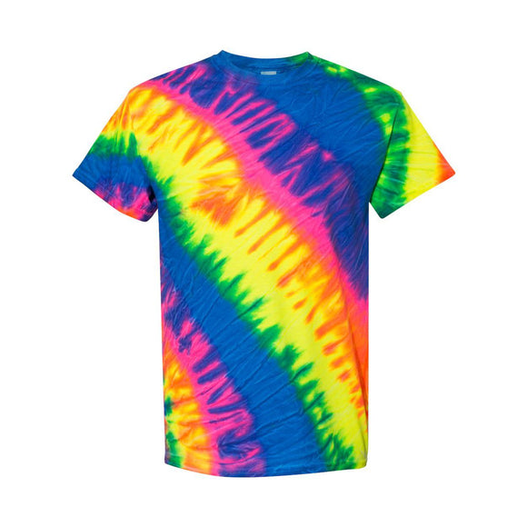 200TL Dyenomite Tilt Tie-Dyed T-Shirt Flo Rainbow