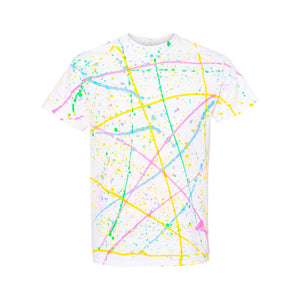 200SL Dyenomite Splatter Tee White/ Rainbow