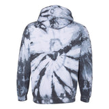 680VR Dyenomite Blended Hooded Tie-Dyed Sweatshirt Black Cyclone