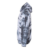 680VR Dyenomite Blended Hooded Tie-Dyed Sweatshirt Black Cyclone