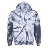 680VR Dyenomite Blended Hooded Tie-Dyed Sweatshirt Black Cyclone