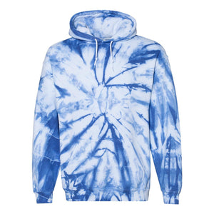 680VR Dyenomite Blended Hooded Tie-Dyed Sweatshirt Royal