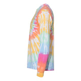 240MS Dyenomite Multi-Color Spiral Tie-Dyed Long Sleeve T-Shirt Aerial Spiral