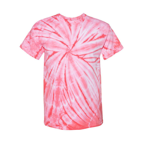 200CY Dyenomite Cyclone Pinwheel Tie-Dyed T-Shirt Coral