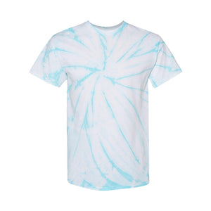 200CY Dyenomite Cyclone Pinwheel Tie-Dyed T-Shirt Pale Turquoise