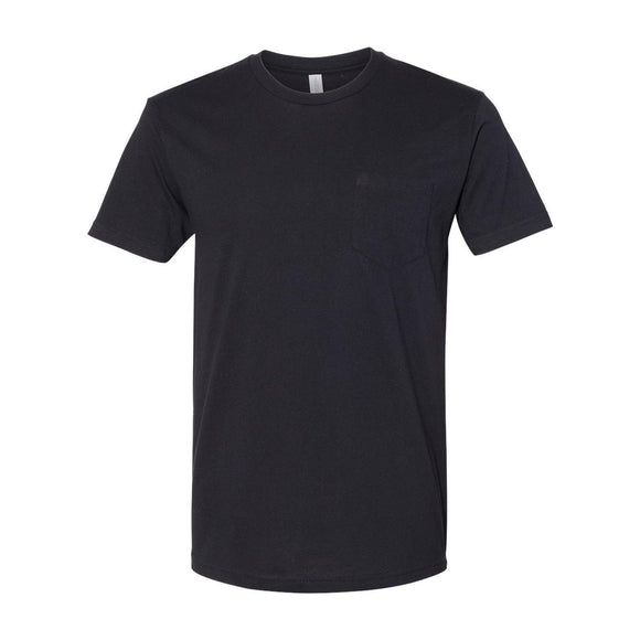 3605 Next Level Unisex Cotton Pocket T-Shirt Black