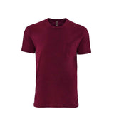 3605 Next Level Unisex Cotton Pocket T-Shirt Maroon