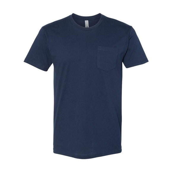 3605 Next Level Unisex Cotton Pocket T-Shirt Midnight Navy