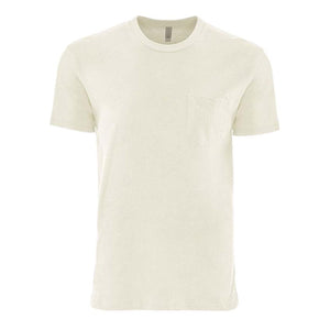 3605 Next Level Unisex Cotton Pocket T-Shirt Natural