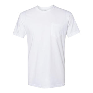 3605 Next Level Unisex Cotton Pocket T-Shirt White