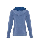 9603 Next Level Women's Malibu Raglan Full-Zip Hoodie Heather Bay Blue