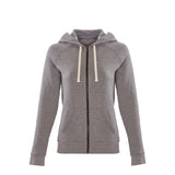 9603 Next Level Women's Malibu Raglan Full-Zip Hoodie Heather Grey