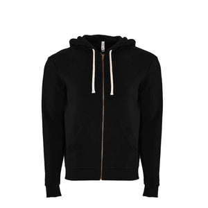 9602 Next Level Unisex Santa Cruz Full-Zip Hoodie Black