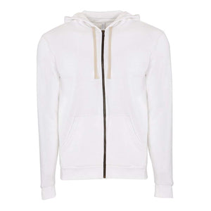 9602 Next Level Unisex Santa Cruz Full-Zip Hoodie White