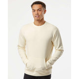 9001 Next Level Unisex Santa Cruz Pocket Crewneck Sweatshirt Natural