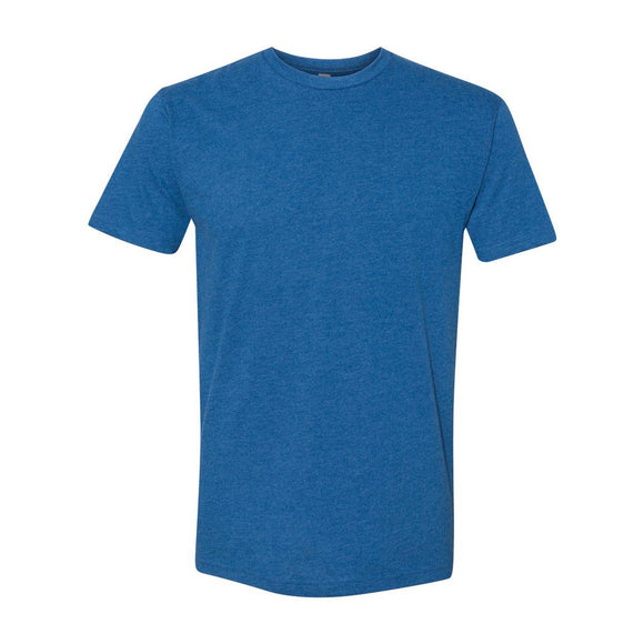 6410 Next Level Unisex Sueded T-Shirt Heather Cool Blue