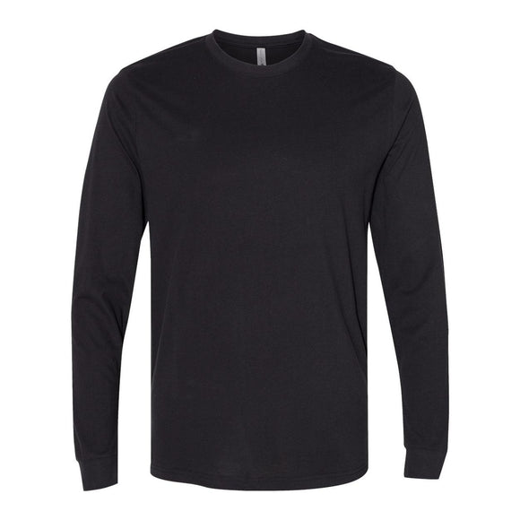 6411 Next Level Unisex Sueded Long Sleeve T-Shirt Black