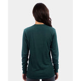 6411 Next Level Unisex Sueded Long Sleeve T-Shirt Heather Forest Green