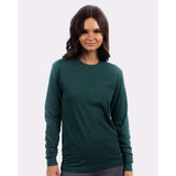 6411 Next Level Unisex Sueded Long Sleeve T-Shirt Heather Forest Green