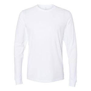 6411 Next Level Unisex Sueded Long Sleeve T-Shirt White