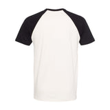 3650 Next Level Unisex Cotton Raglan T-Shirt Black/ Natural