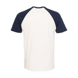 3650 Next Level Unisex Cotton Raglan T-Shirt Midnight Navy/ Natural