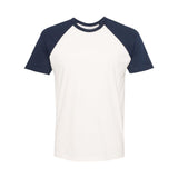 3650 Next Level Unisex Cotton Raglan T-Shirt Midnight Navy/ Natural