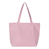 Q611 Q-Tees 25L Zippered Tote Light Pink