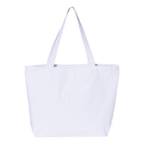 Q611 Q-Tees 25L Zippered Tote White