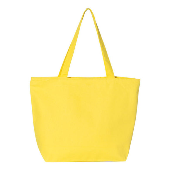 Q611 Q-Tees 25L Zippered Tote Yellow