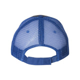 S102 Valucap Sandwich Trucker Cap Charcoal/ Royal