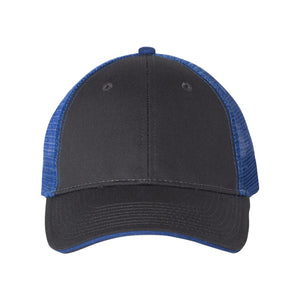 S102 Valucap Sandwich Trucker Cap Charcoal/ Royal