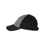 VC300A Valucap Adult Bio-Washed Classic Dad Hat Charcoal/ Black