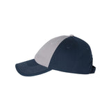 VC300A Valucap Adult Bio-Washed Classic Dad Hat Grey/ Navy