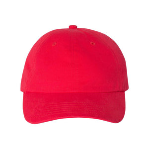 VC200 Valucap Brushed Twill Cap Red