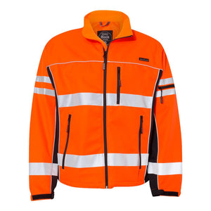 JS137-138 Kishigo Premium Black Series® Class 3 Soft Shell Jacket Orange