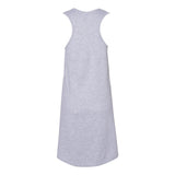 3523 LAT Women's Fine Jersey Racerback Tank Dress Heather/ Heather