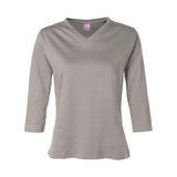 3577 LAT Women's 3/4 Sleeve Premium Jersey Tee Titanium