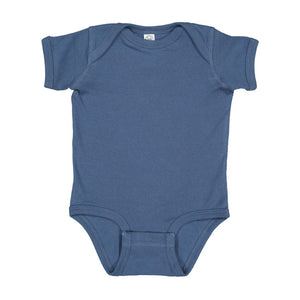 4400 Rabbit Skins Infant Baby Rib Bodysuit Indigo