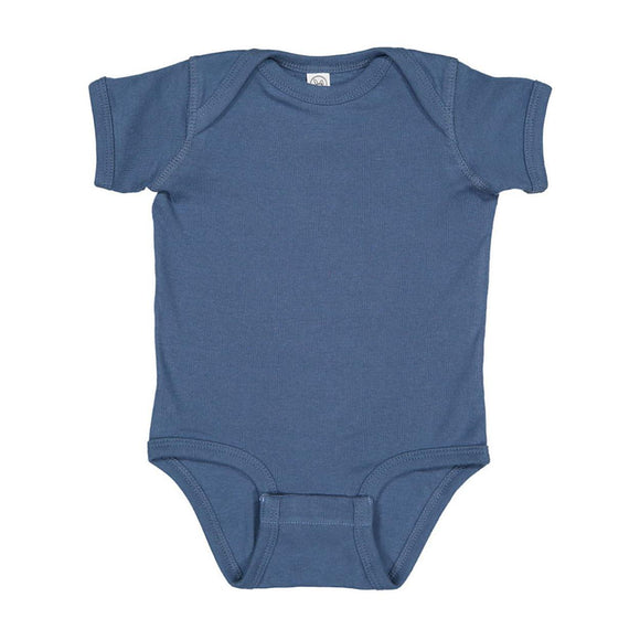 4400 Rabbit Skins Infant Baby Rib Bodysuit Indigo