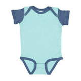 4400 Rabbit Skins Infant Baby Rib Bodysuit Chill/ Indigo