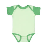 4400 Rabbit Skins Infant Baby Rib Bodysuit Mint/ Grass