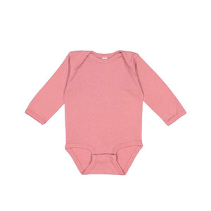 4411 Rabbit Skins Infant Long Sleeve Baby Rib Bodysuit Mauvelous