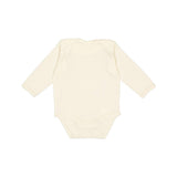 4411 Rabbit Skins Infant Long Sleeve Baby Rib Bodysuit Natural